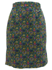デザインパターンロゴチャームスカート グリーン/マルチ