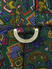 Design Pattern Logo Charm Skirt Green/Multi