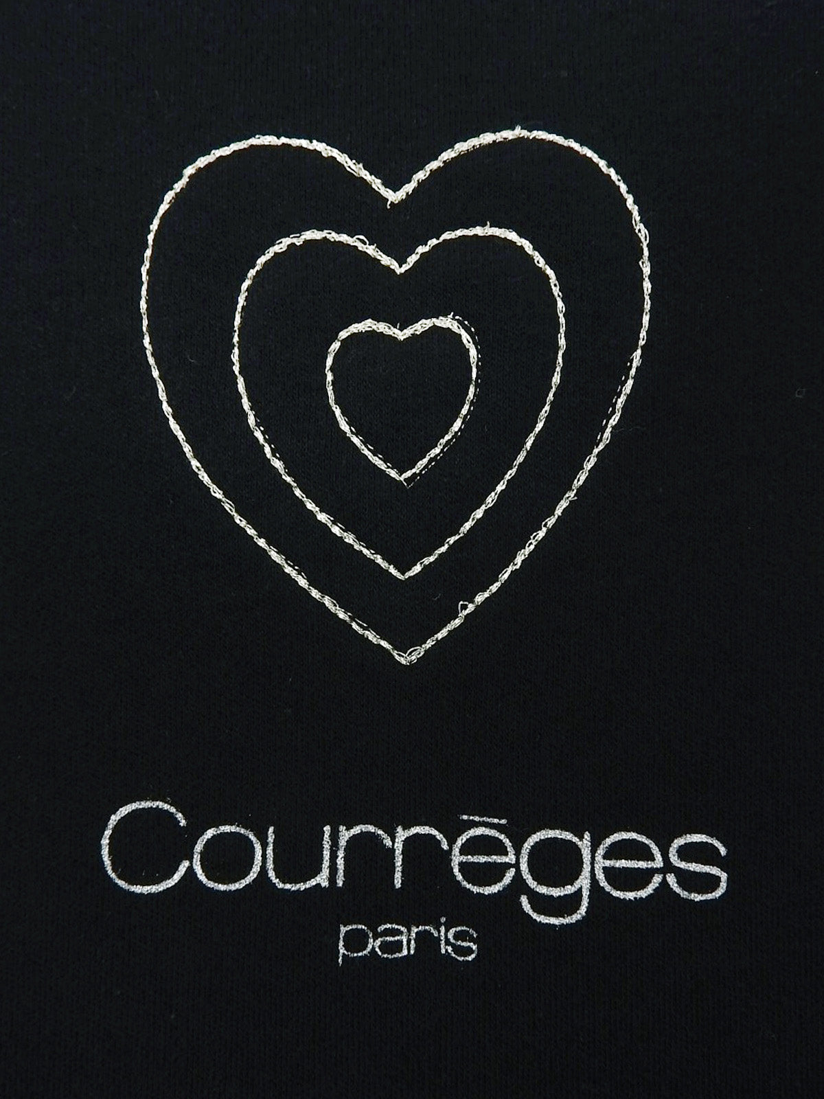 ハートロゴロングスリーブトップス　ネイビー