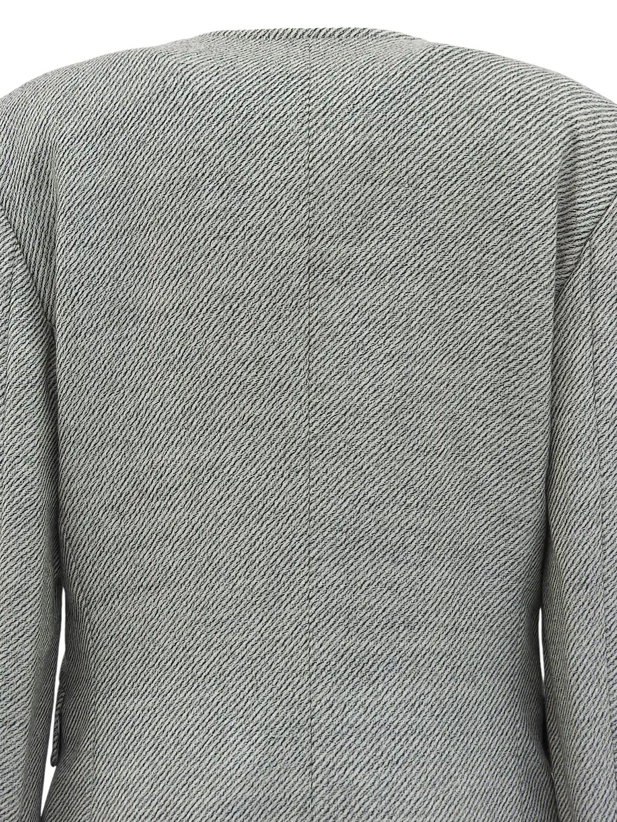 Wool jacket in white/black