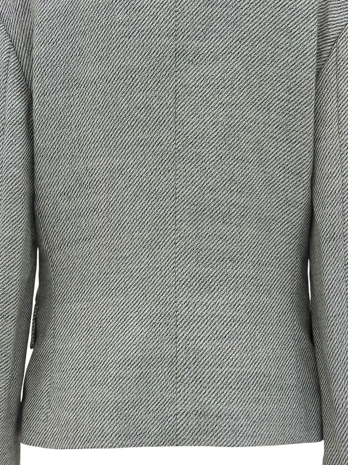 Wool jacket in white/black