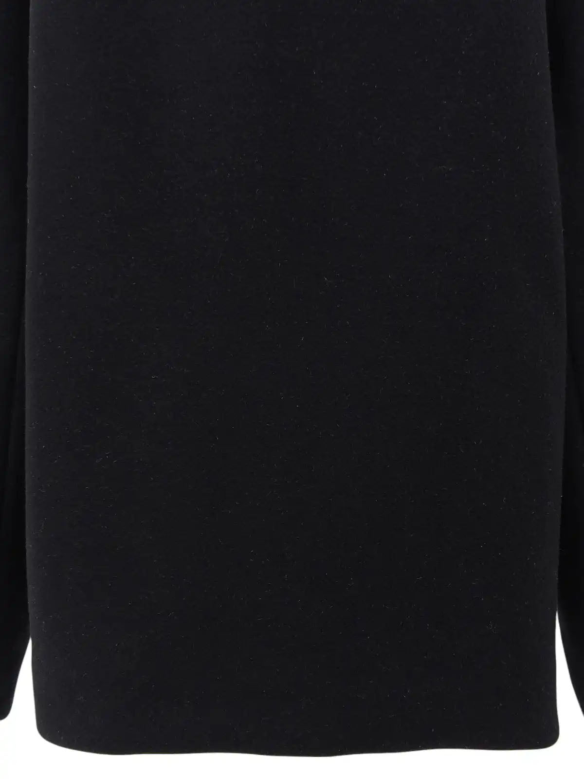 Wool duffle coat in black