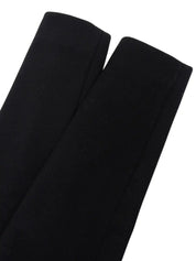 Wool duffle coat in black