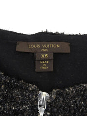 ツイードノースリーブワンピース ブラック/マルチ