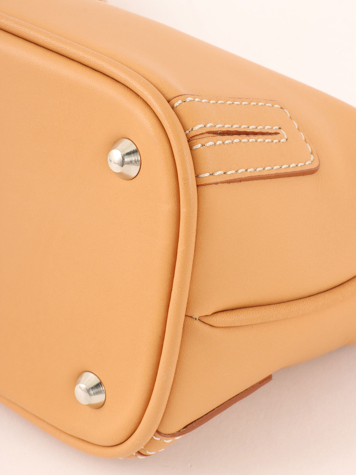 Logo Embossed One Shoulder Bag Beige
