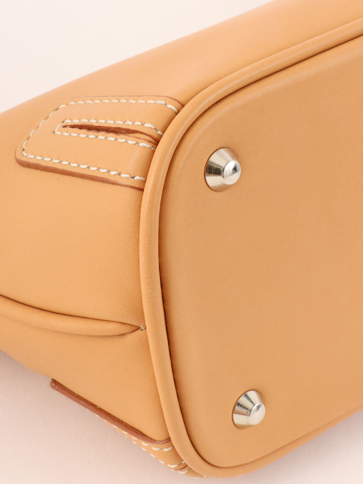 Logo Embossed One Shoulder Bag Beige