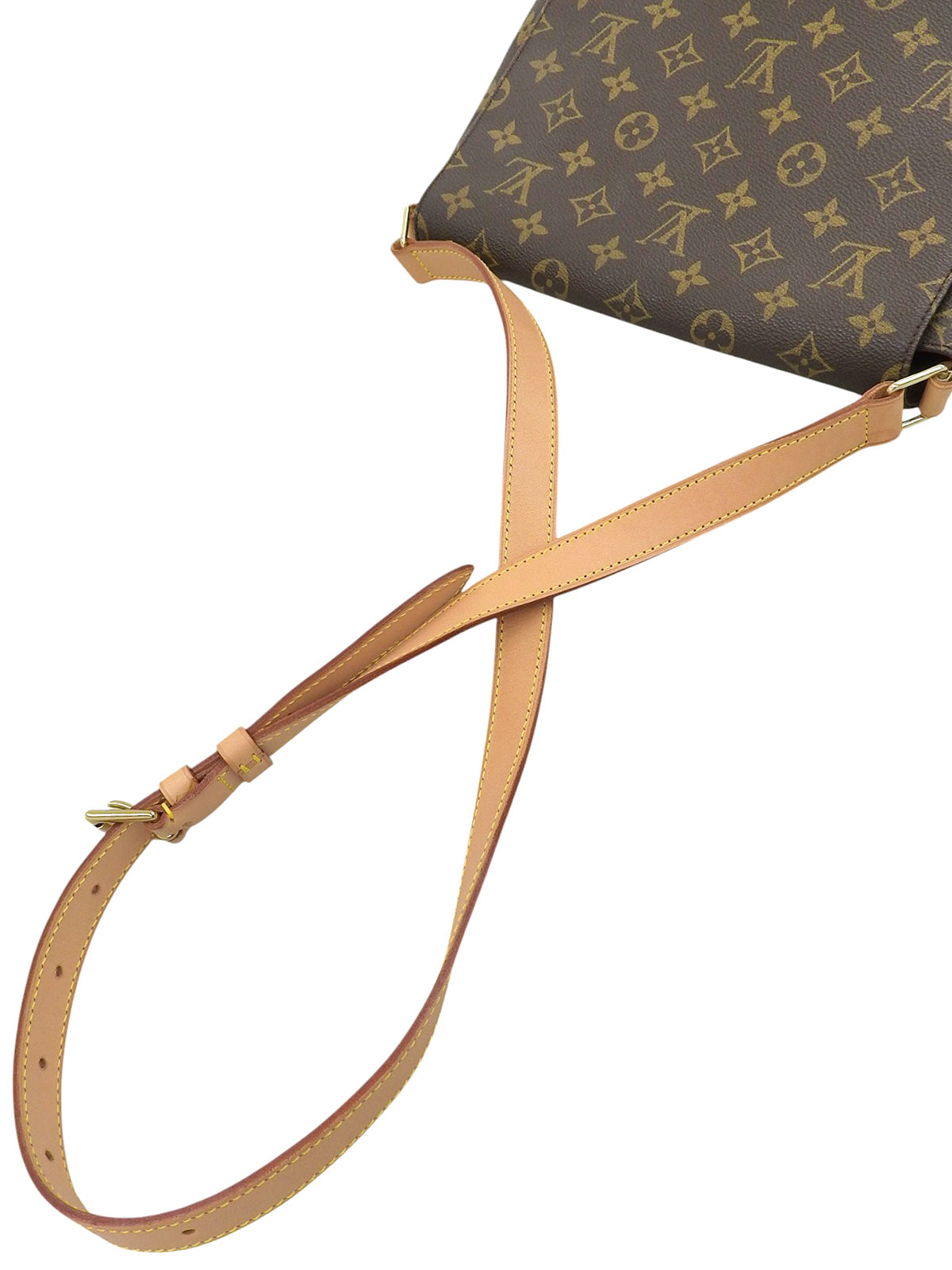 1998年製 キャンバスモノグラムミュゼット ブラウン