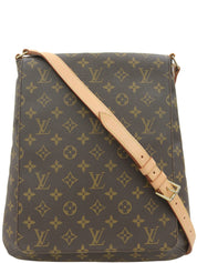 1998年製 キャンバスモノグラムミュゼット ブラウン