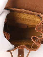 棕色绒面竹纤维迷你背包