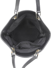 黑色帆布 GG 图案手提包