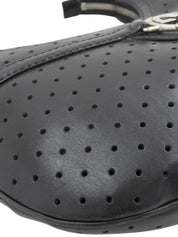 インターロッキングGプレートパンチングワンショルダーバッグ ブラック