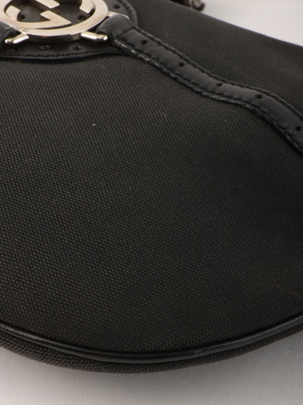 Interlocking One Shoulder Bag Black