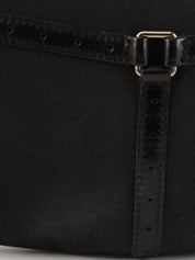 Interlocking One Shoulder Bag Black