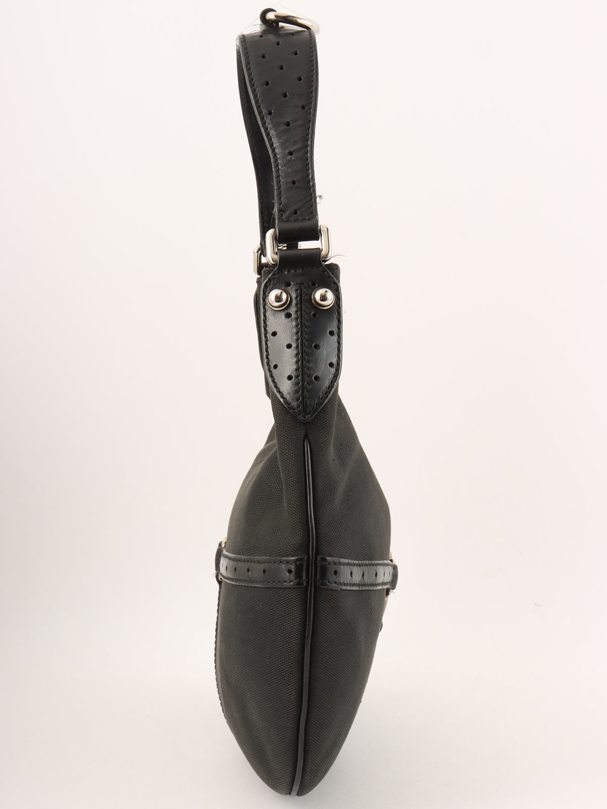 インターロッキングワンショルダーバッグ ブラック