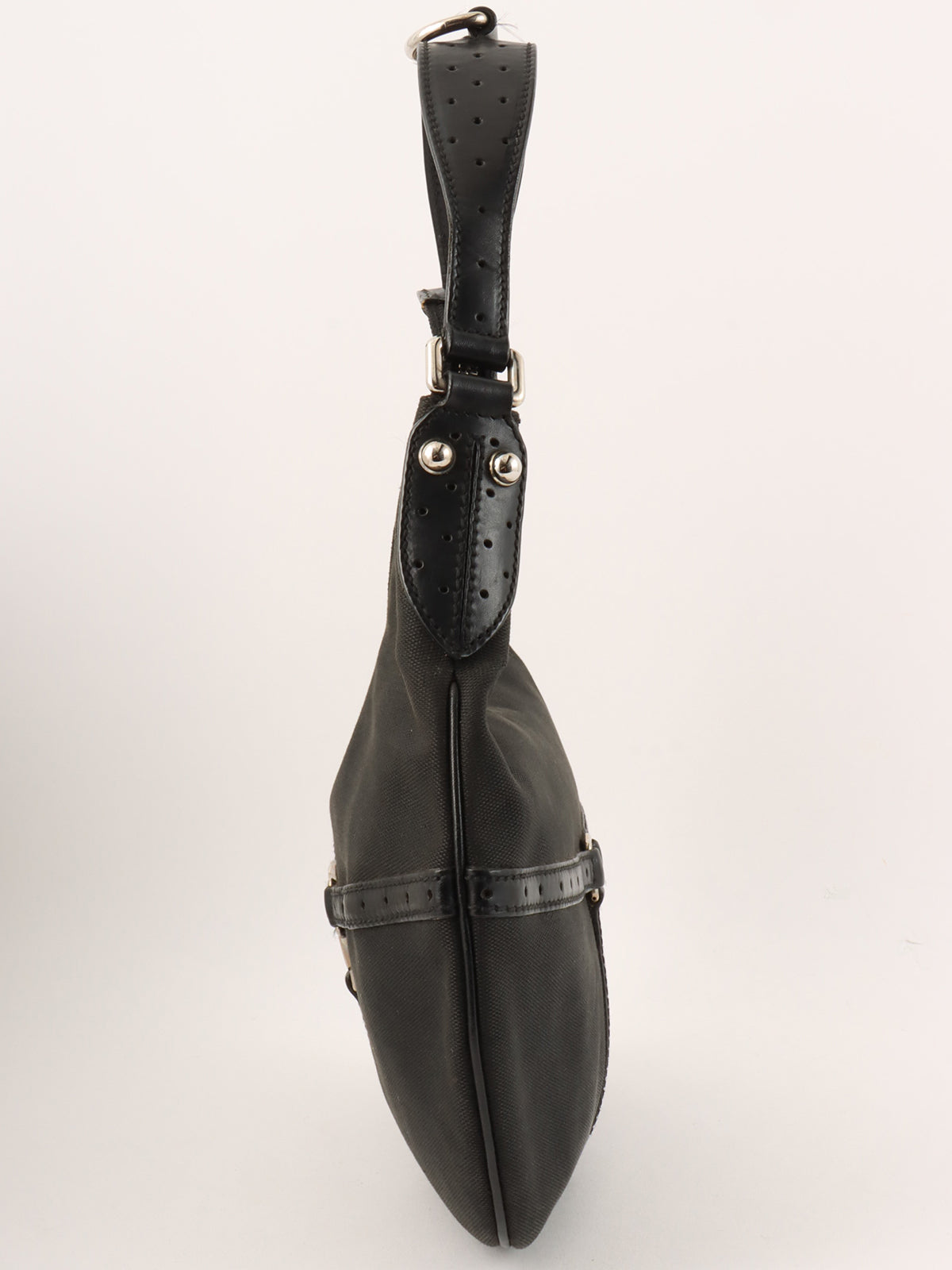 インターロッキングワンショルダーバッグ ブラック