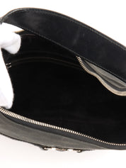 インターロッキングワンショルダーバッグ ブラック