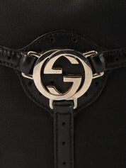 Interlocking One Shoulder Bag Black