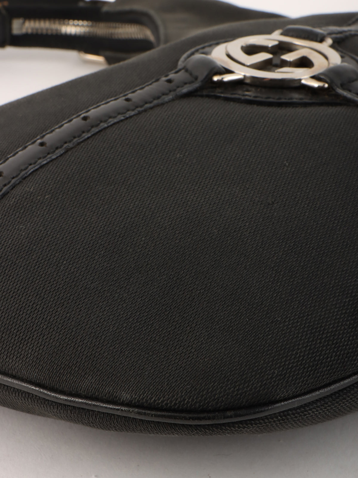 Interlocking One Shoulder Bag Black
