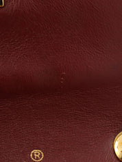 Circa 1990 Circle CC Turn Lock Chain Bag Mini Black