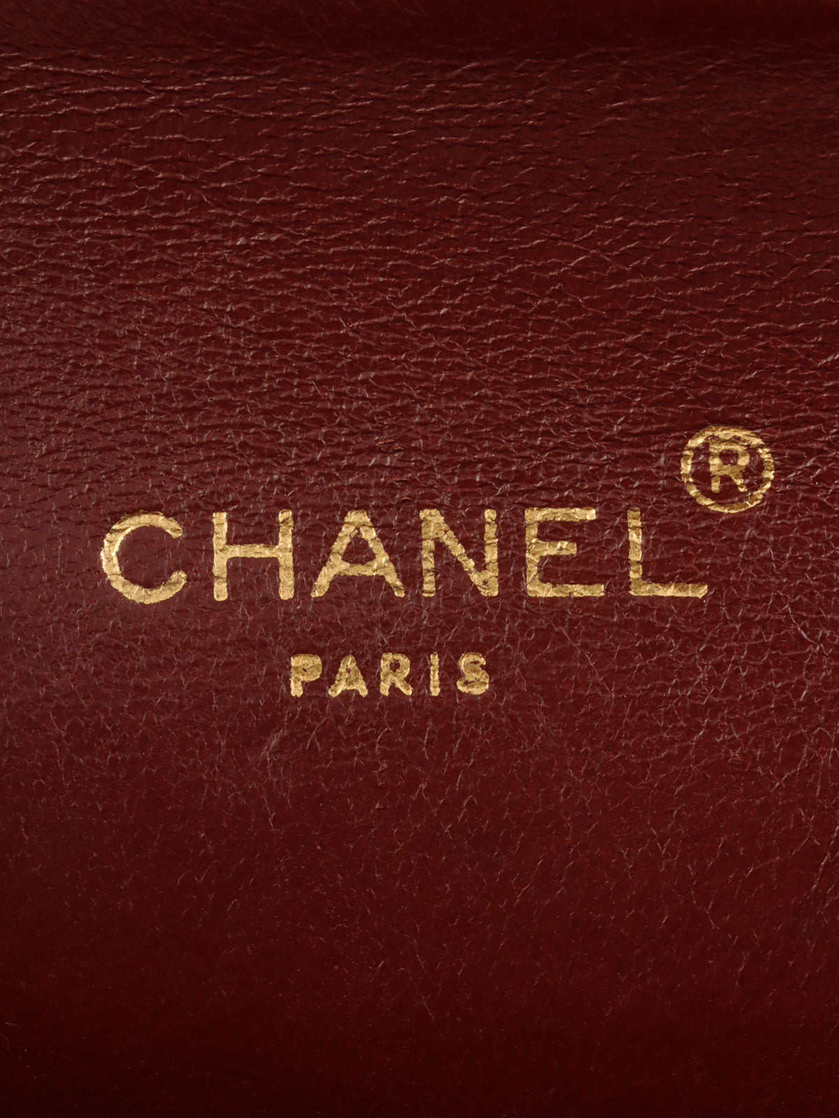 Circa 1990 Circle CC Turn Lock Chain Bag Mini Black