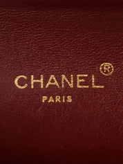 Circa 1990 Circle CC Turn Lock Chain Bag Mini Black