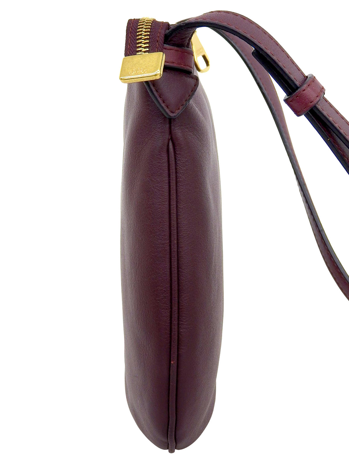 ロゴエンボスショルダーバッグ ボルドー