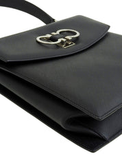 Gancini Plate 2-Way Bag Black