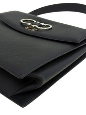Gancini Plate 2-Way Bag Black