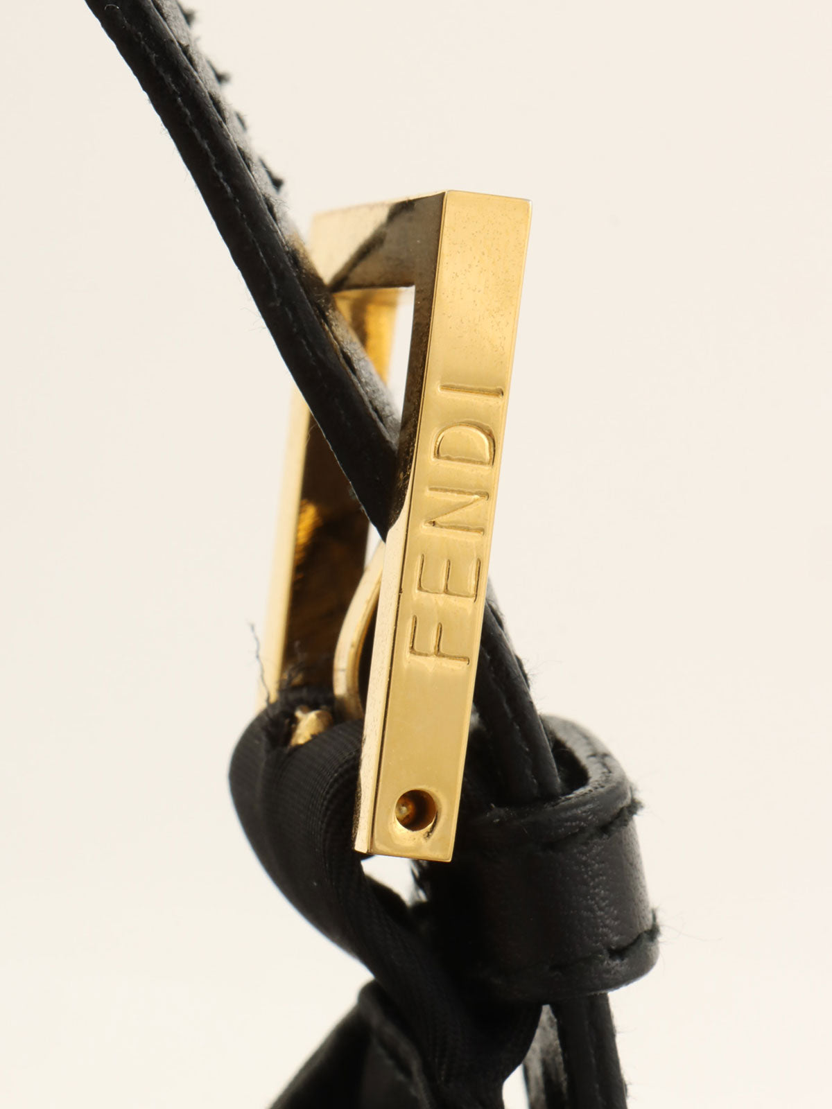 Logo Plate Handbag Black