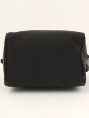 ロゴプレートハンドバッグ ブラック