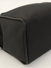 Logo Plate Handbag Black