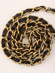 1990s Made Full Flap Chain Bag Mini Black