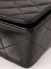1990s Made Full Flap Chain Bag Mini Black