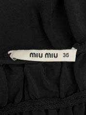 シルクノースリーブワンピース ブラック