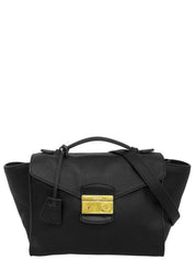 Vitello Dino Logo Plate 2-Way Bag Black