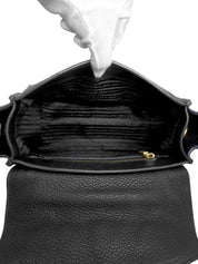 ヴィッテロダイノロゴプレート2wayバッグ　ブラック