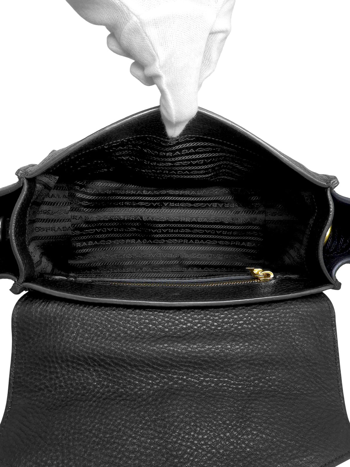 Vitello Dino Logo Plate 2-Way Bag 黑色