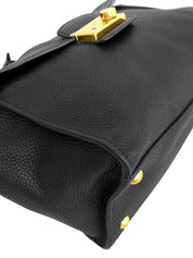 Vitello Dino Logo Plate 2-Way Bag 黑色