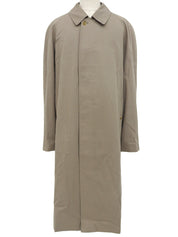 Nova Check Lining Bal Collar Coat in Beige