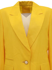 ロゴボタンジャケット イエロー