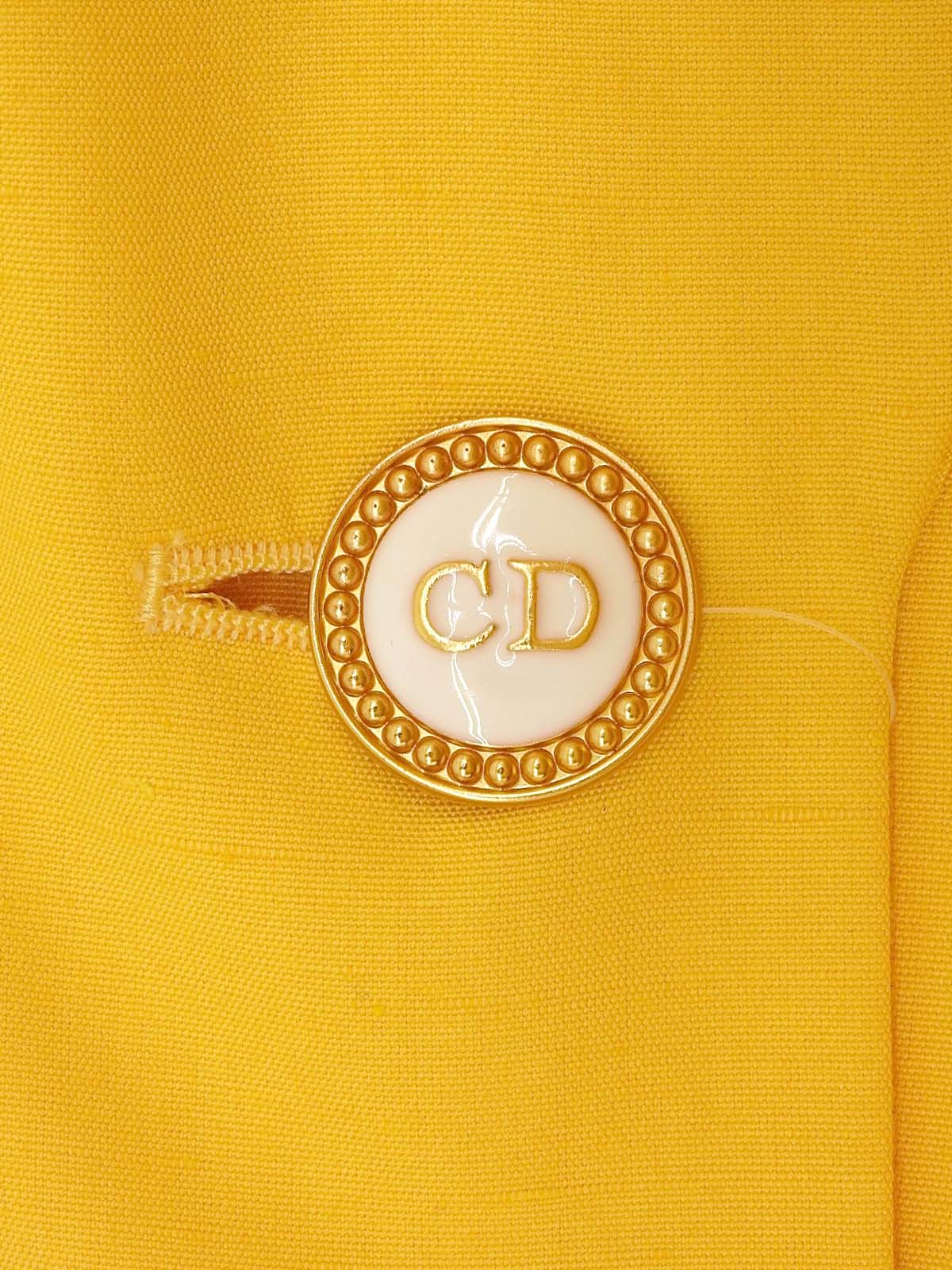 ロゴボタンジャケット イエロー