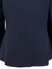 Navy Logo Button Tailored Jacket