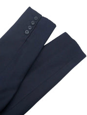 Navy Logo Button Tailored Jacket
