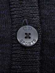 バックエンブレムロゴニットベスト ネイビー