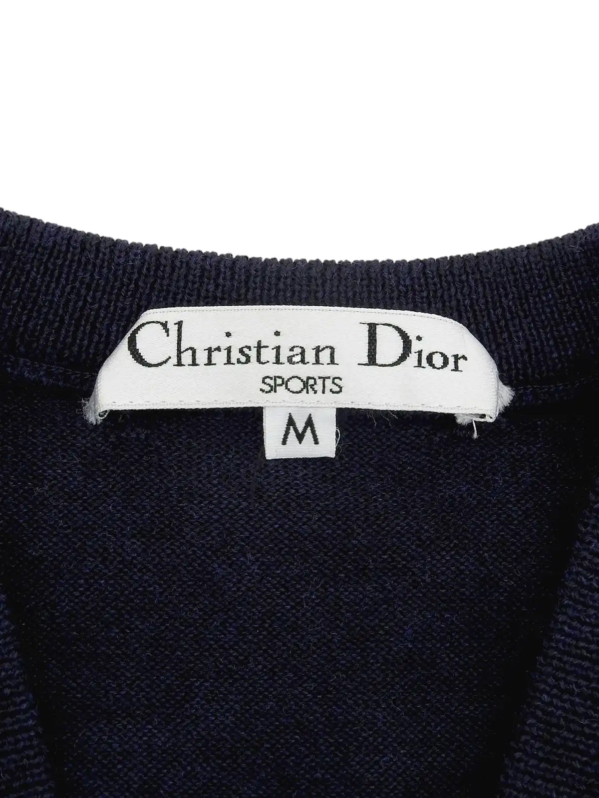 バックエンブレムロゴニットベスト ネイビー