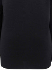 ウールシルクコンビレオパードパターンカーディガン ブラック/グリーン