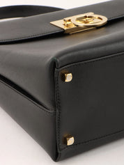 Gancini Plate 2-Way Bag Black