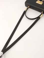 Gancini Plate 2-Way Bag Black