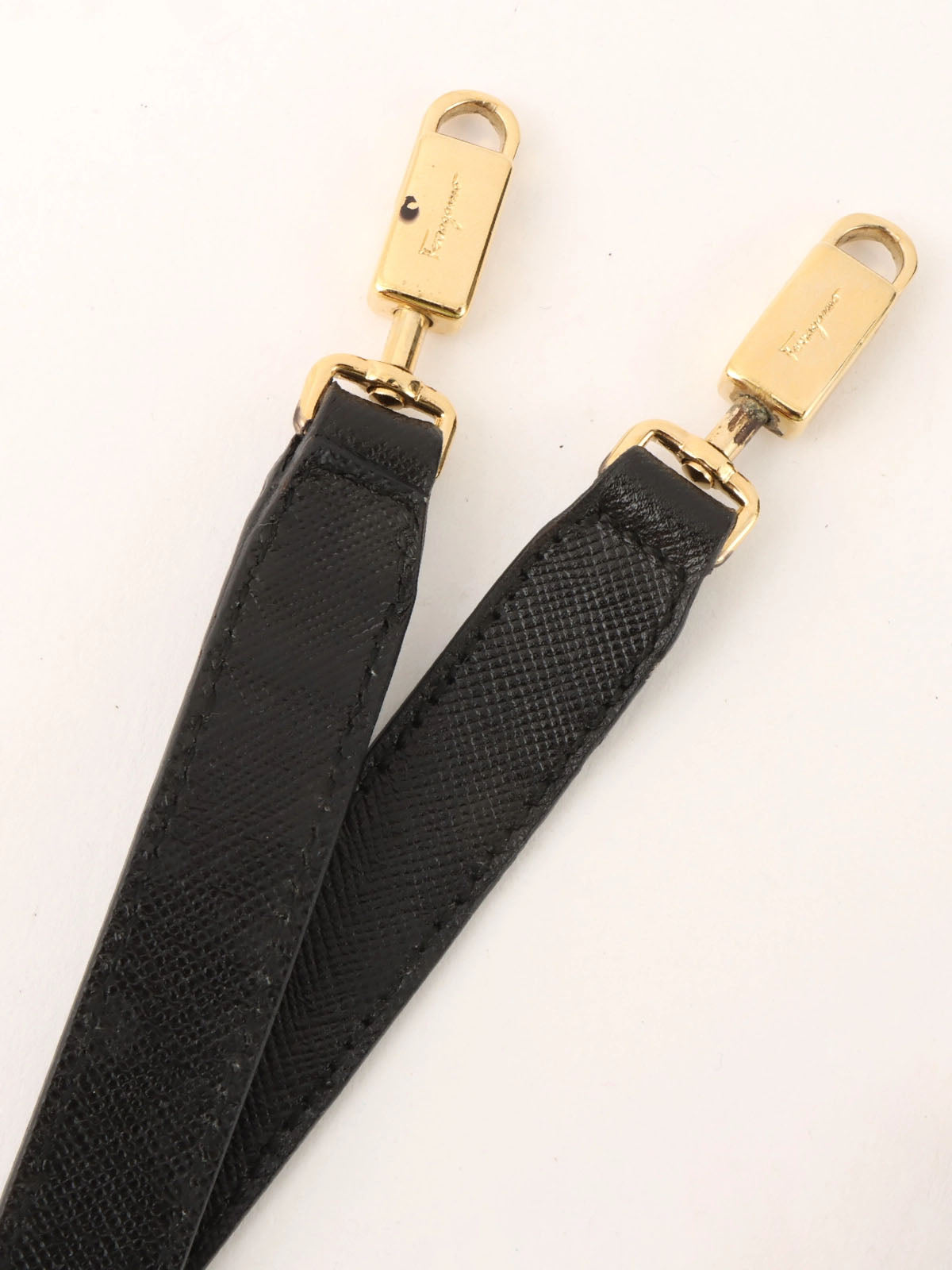 ガンチーニプレート2wayバッグ ブラック