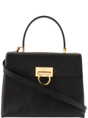 Gancini Plate 2-Way Bag Black